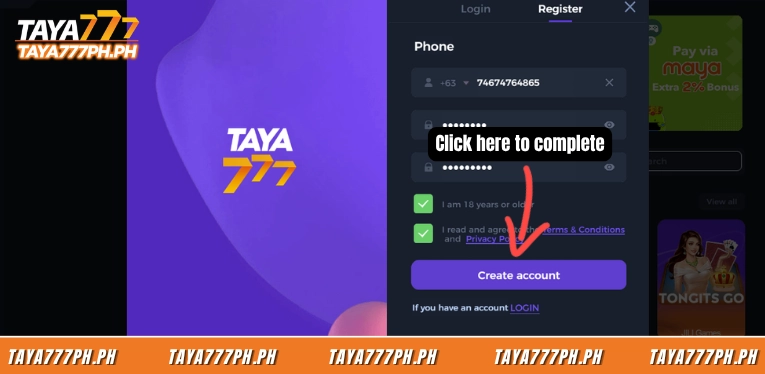click-create-account-to-complete-your-register-taya777