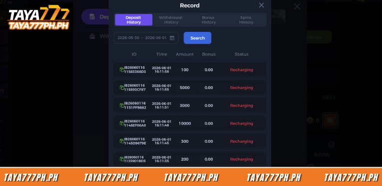 players-can-check-the-transaction-status-in-record