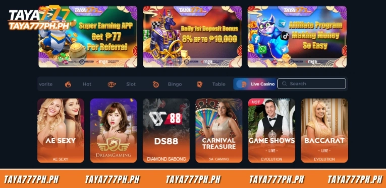 the-live-casino-section-at-taya777-with-real-time-live-dealers